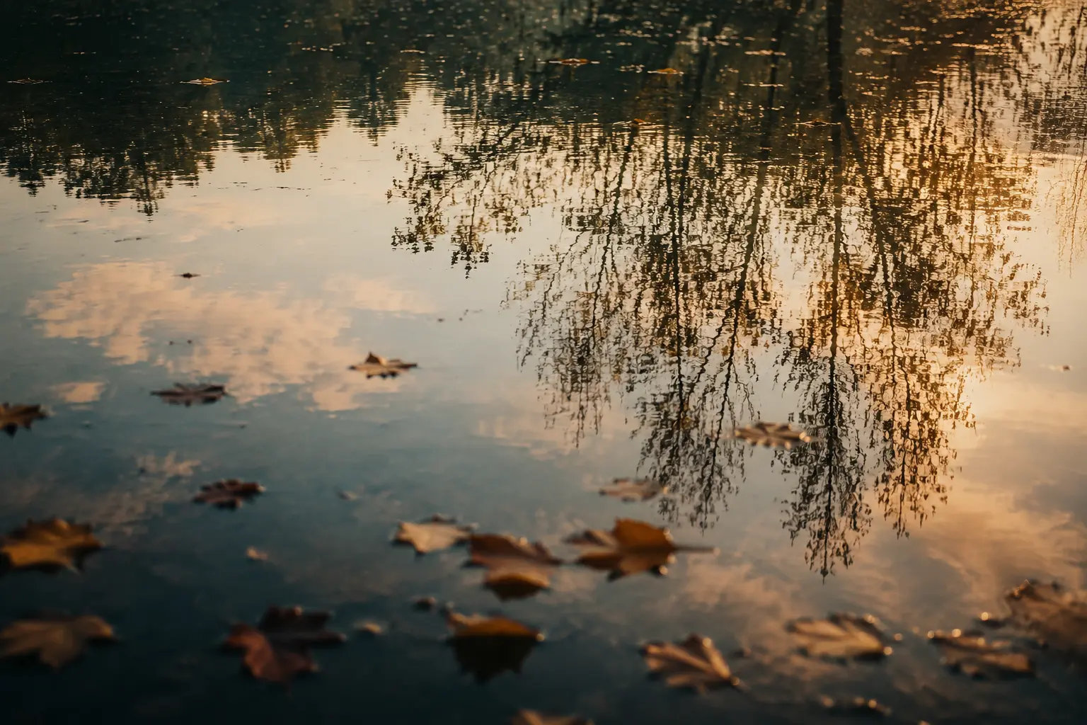 A reflection on water symbolizing self-awareness and inner observation in psychotherapy